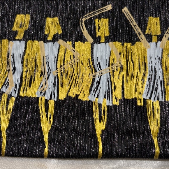 IPSY Black and Yellow Multi Purpose Bag - Picture 3 of 3